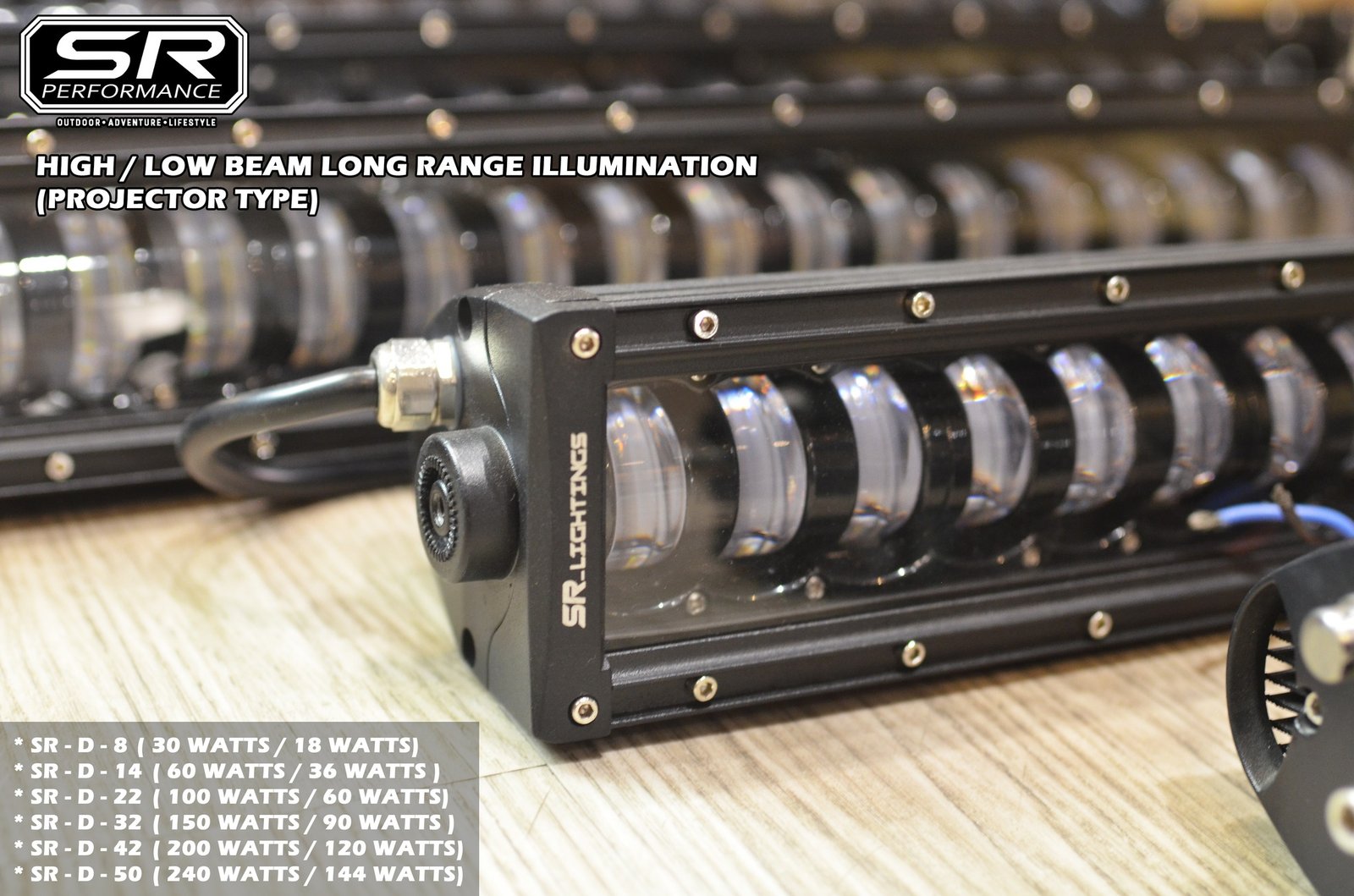 SR-D-8 HIGH/LOW BEAM 8 INCH