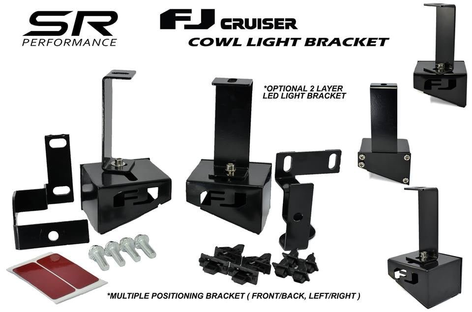 FJ CRUISER COWL LIGHT BRACKET