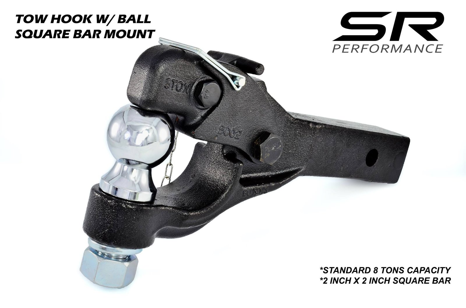 SR TOW HOOK WITH BALL SQUARE BAR MOUNT