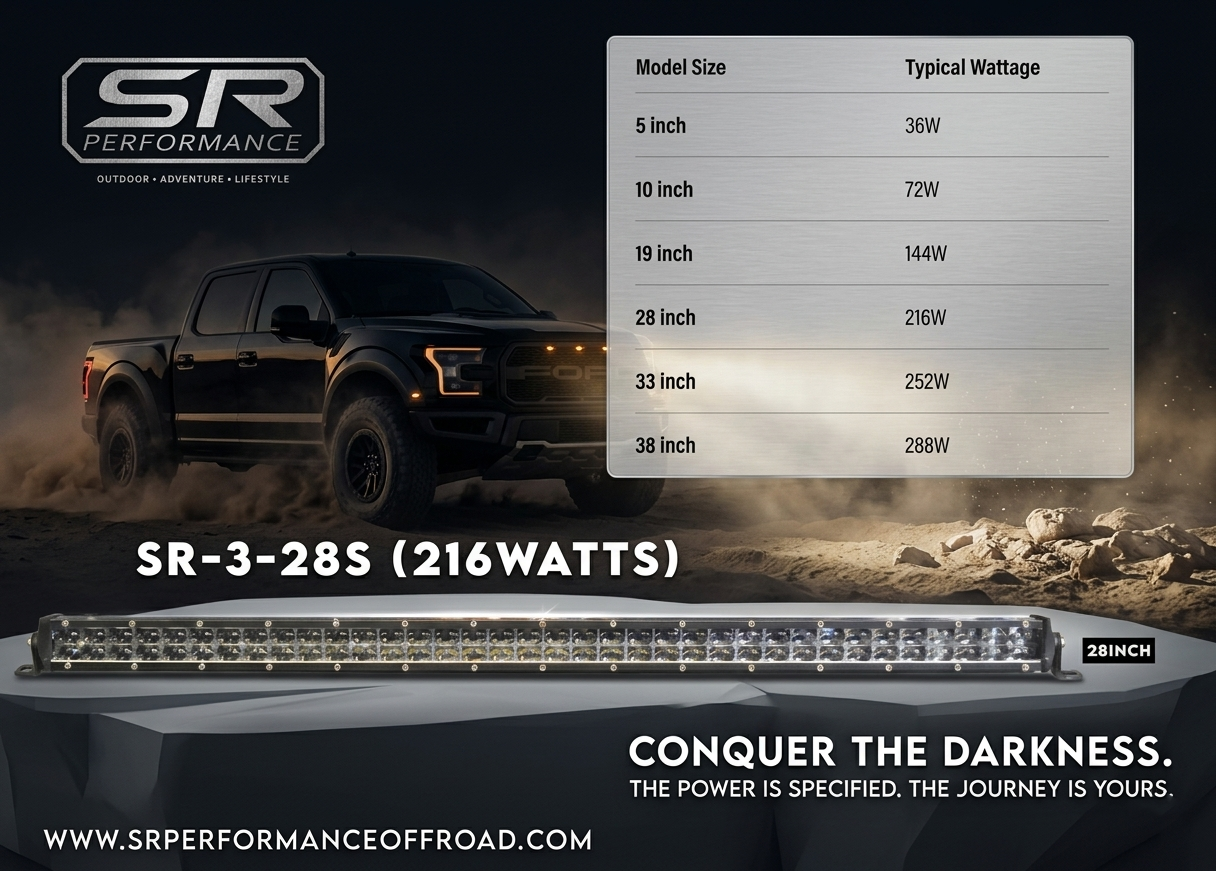 SR-3-28S (216 WATTS) SLIM LED BAR