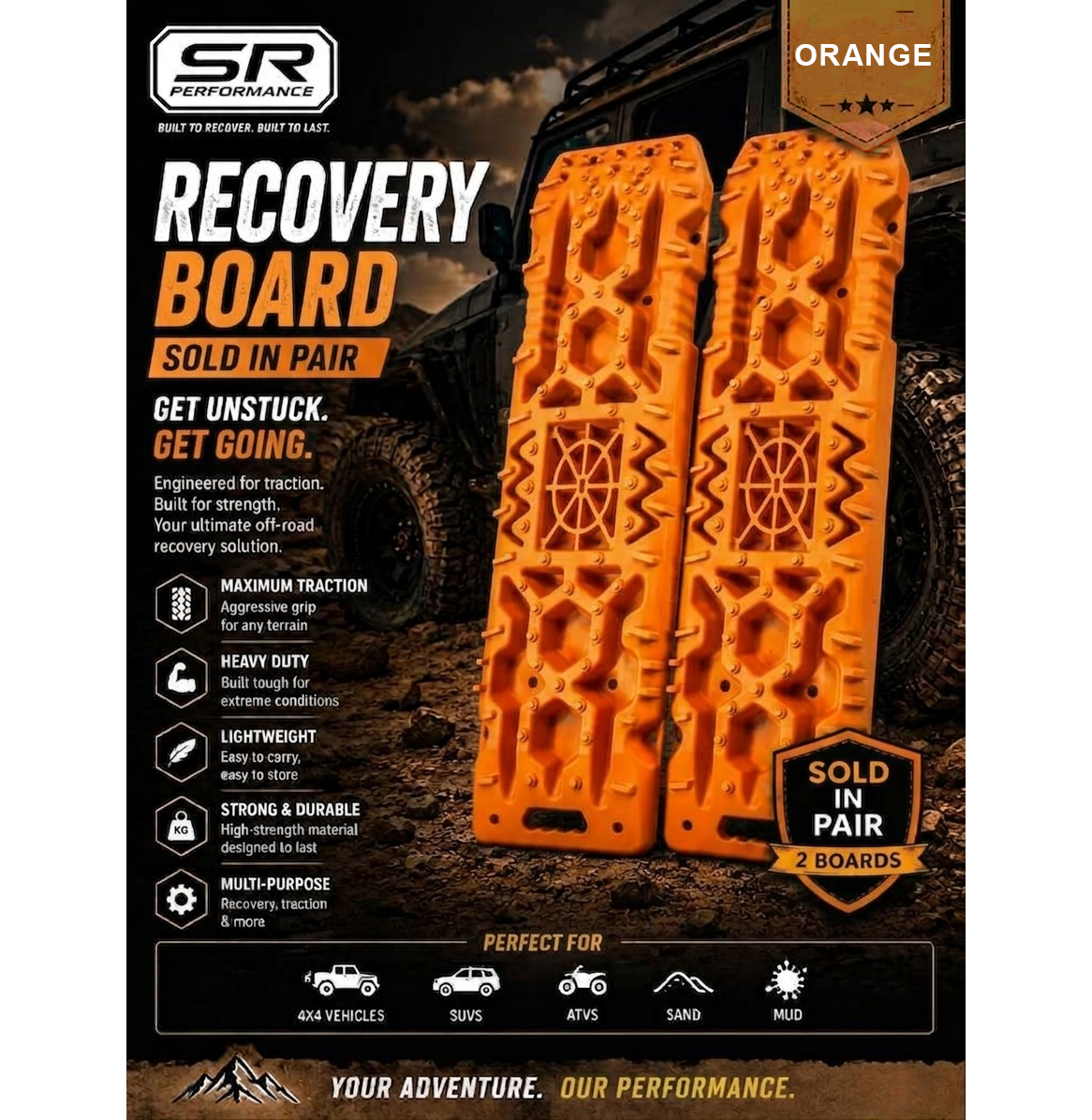 RECOVERY BOARD ORANGE