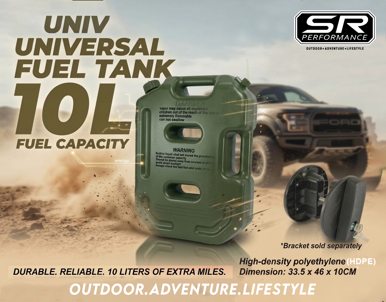 UNIVERSAL FUEL TANK 10L ARMY GREEN