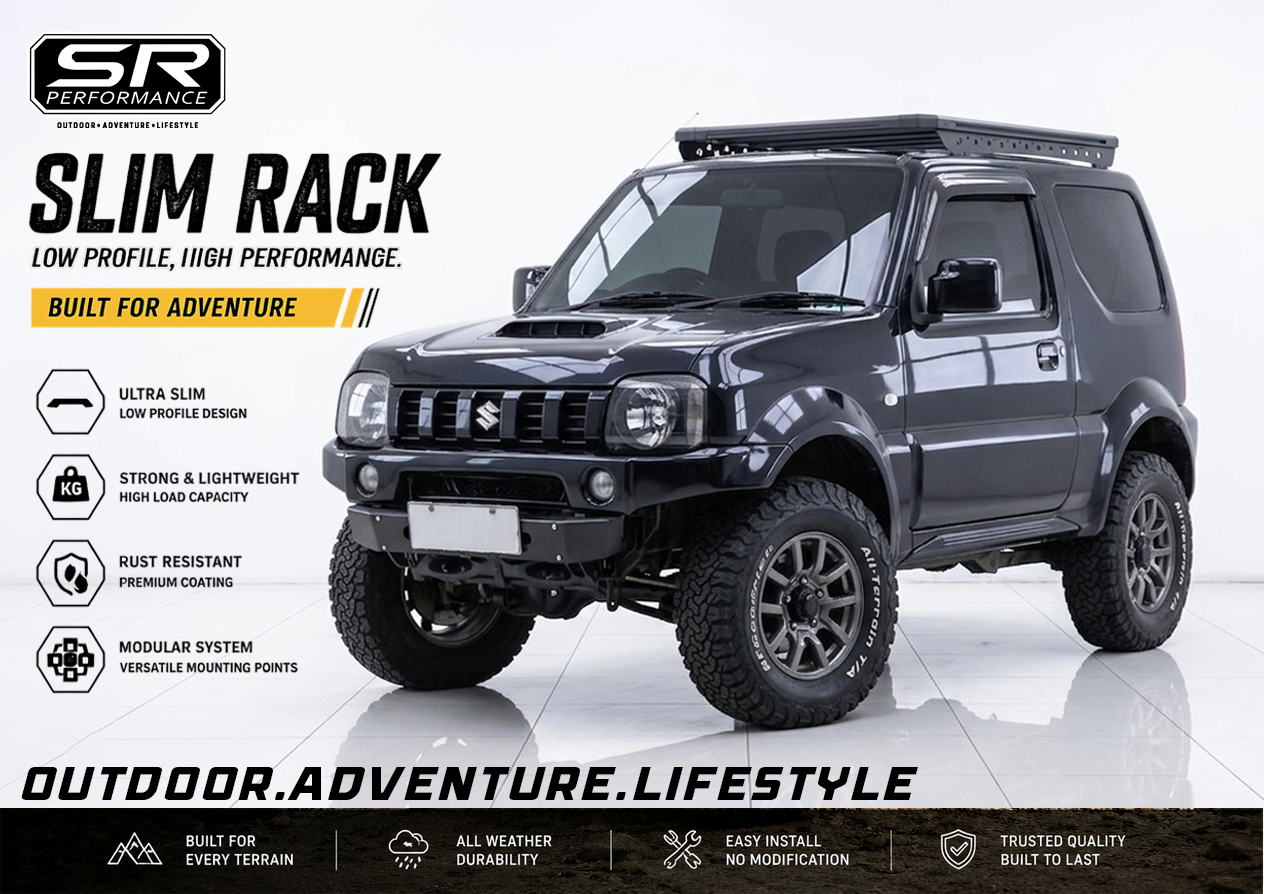 ALUMINUM SLIM RACK SMALL 150X100CM (JIMNY JB43)