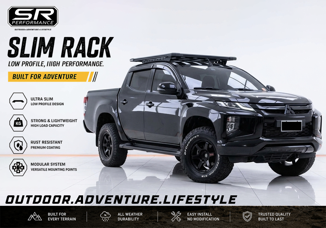 ALUMINUM SLIM RACK SMALL 150X125CM MITSUBISHI STRADA 2016-UP