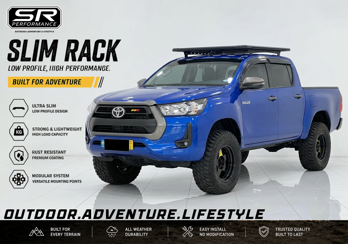 ALUMINUM SLIM RACK SMALL 150X125CM TOYOTA HILUX REVO