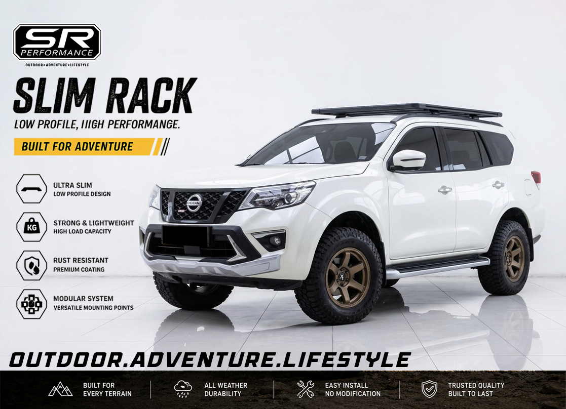 ALUMINUM SLIM RACK MEDIUM 180X125CM NISSAN TERRA