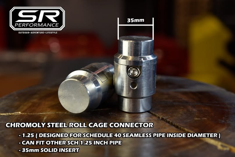 CHROMOLY STEEL ROLL CAGE CONNECTOR 1.25INCH