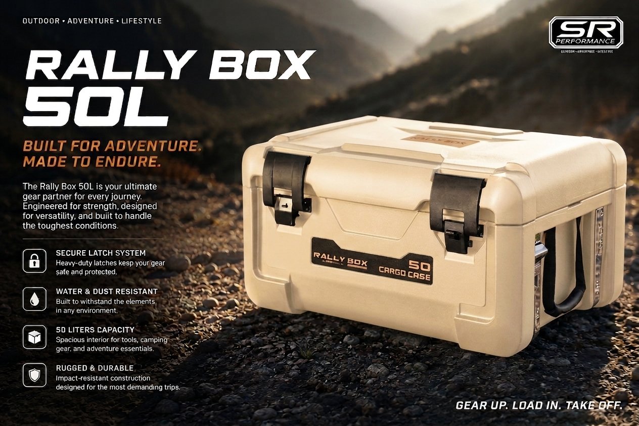 RALLY BOX 50 LITERS ARMY DESERT