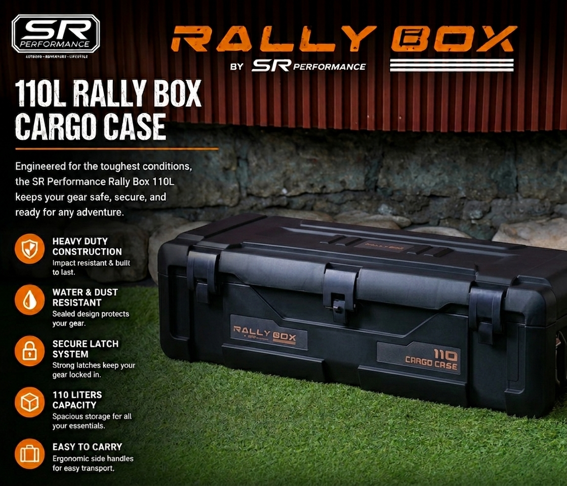 RALLY BOX 110 LITERS BLACK