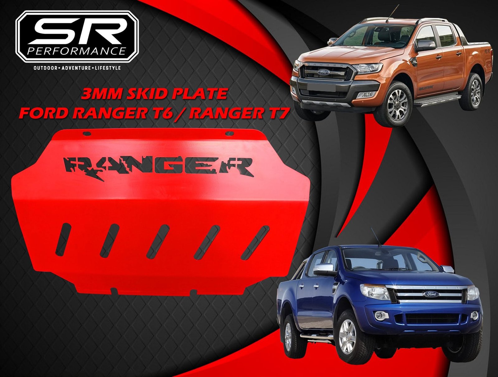 3MM SKID PLATE FORD RANGER T6/T7
