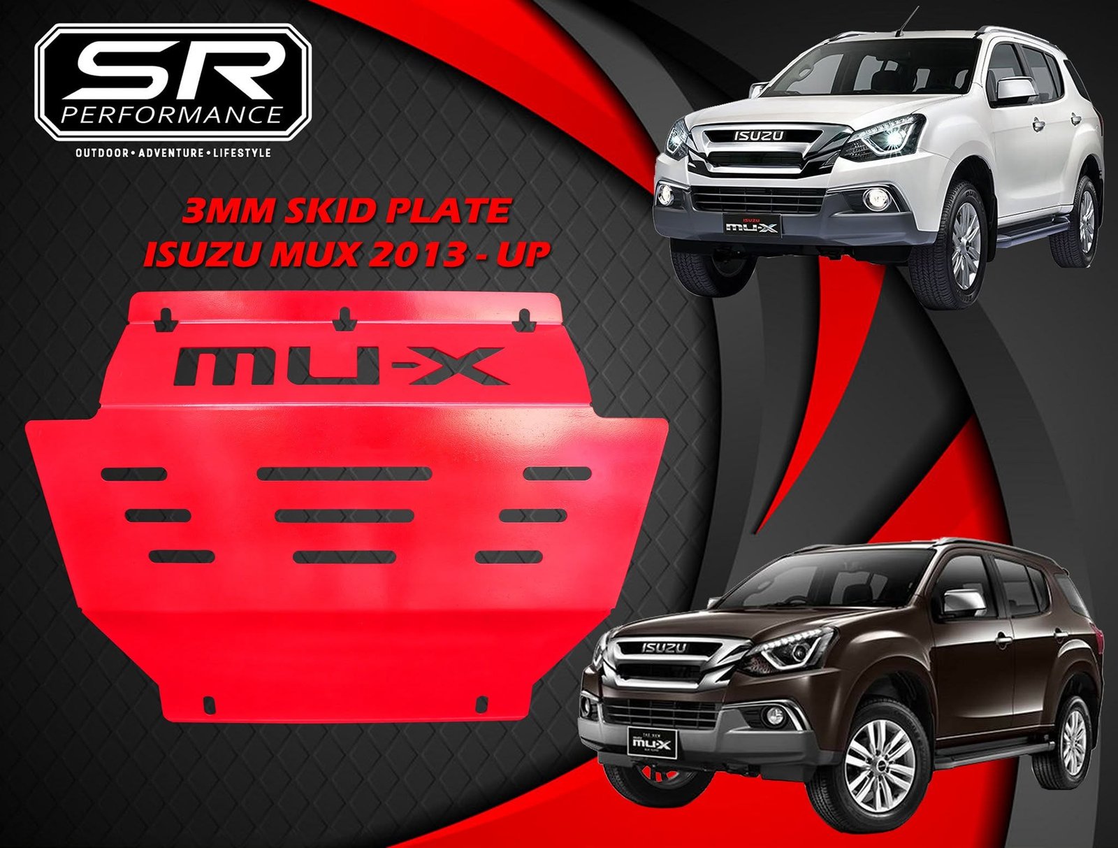3MM SKID PLATE ISUZU MUX 2013-UP
