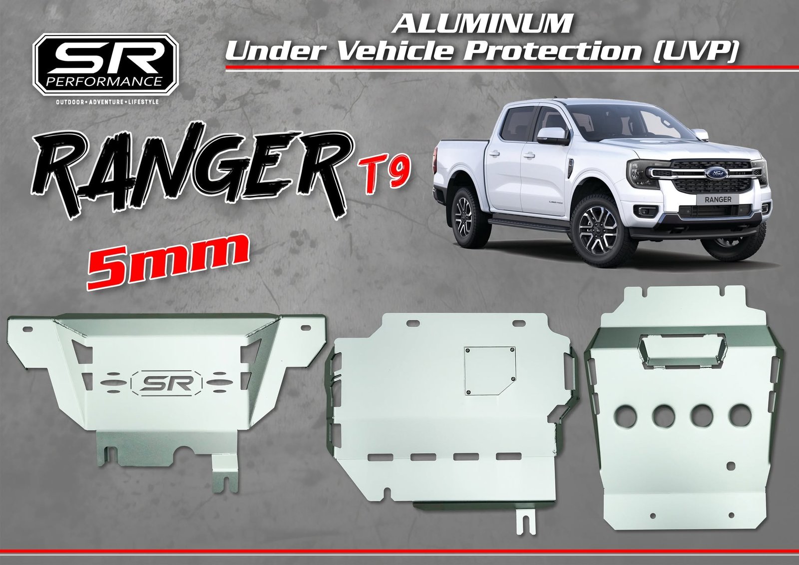 5MM ALUMINUM UVP FORD RANGER T9
