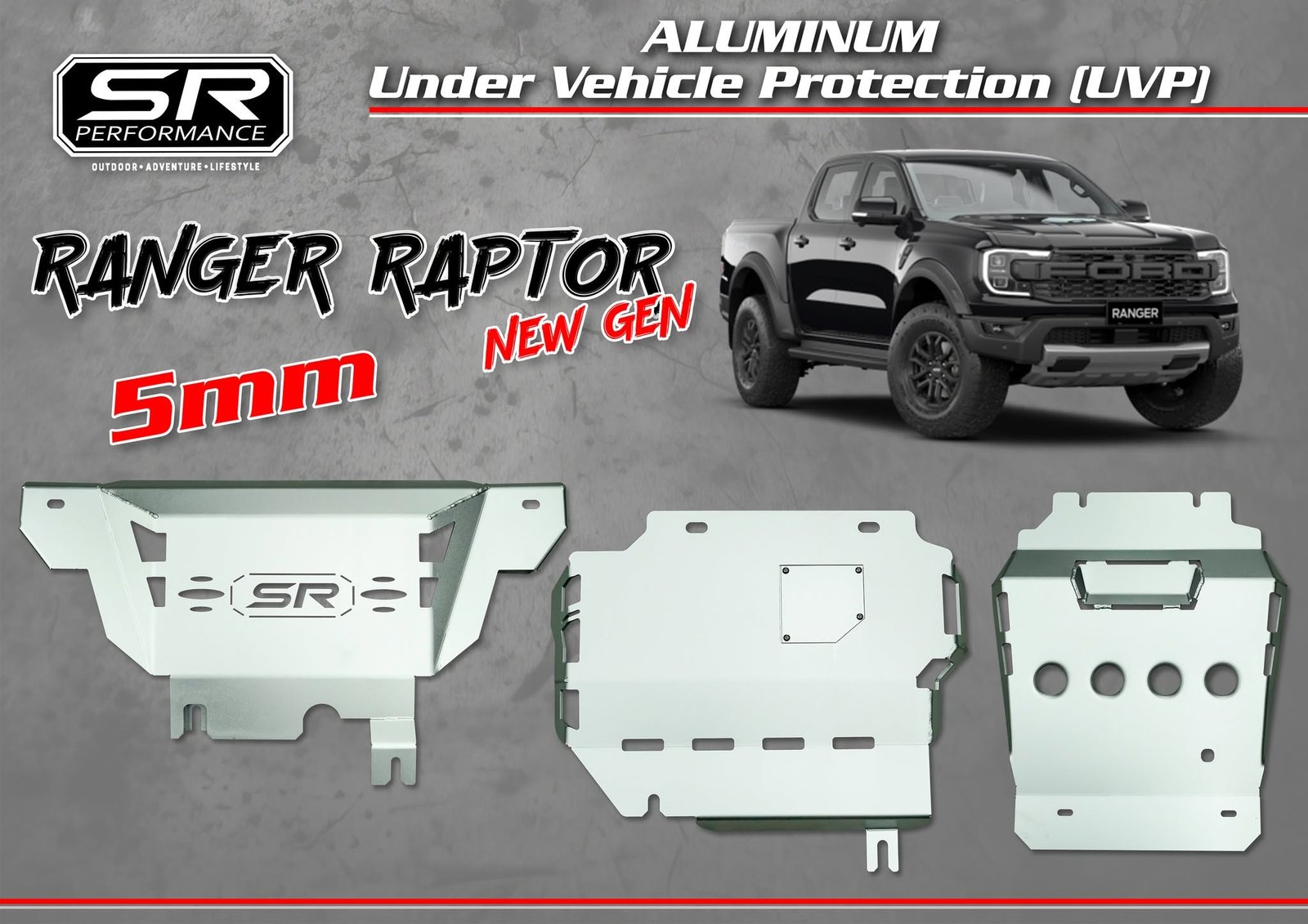5MM ALUMINUM UVP FORD RANGER RAPTOR NEW GEN