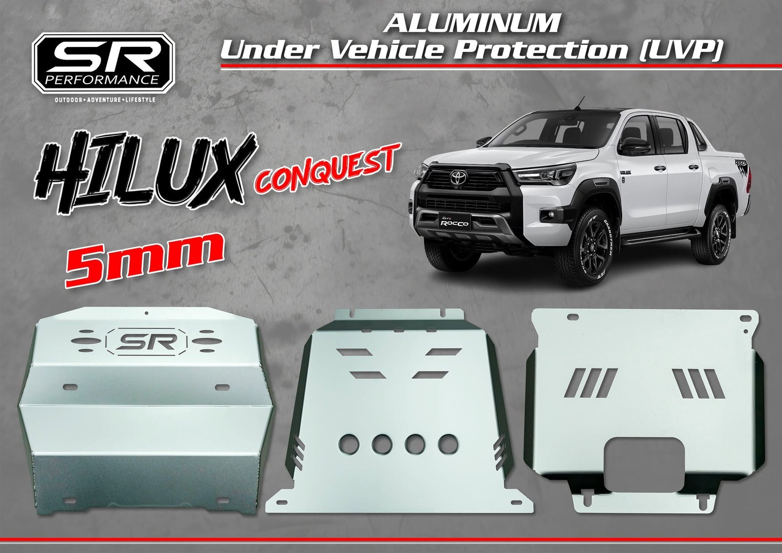 5MM ALUMINUM UVP TOYOTA HILUX REVO/CONQUEST
